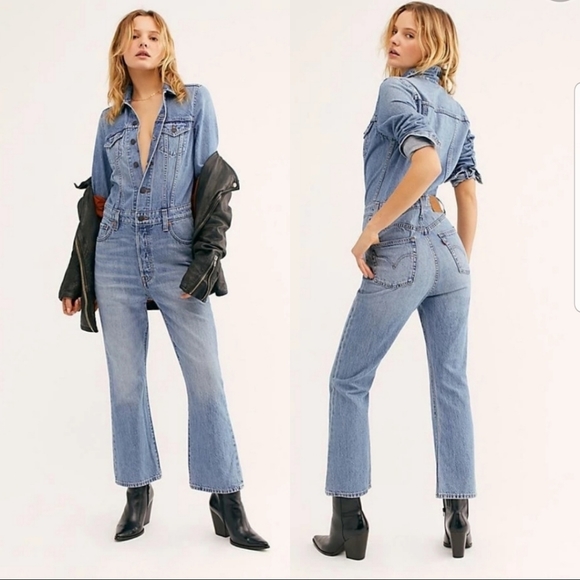 Levi's Pants - Levi's click flare denim jumpsuit